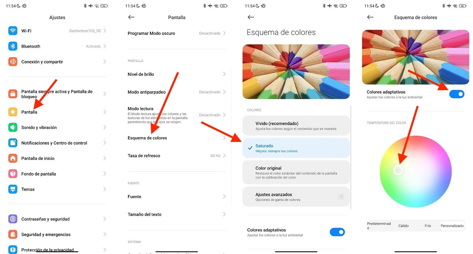 Cómo calibrar el color de la pantalla de tu móvil Android paso a paso