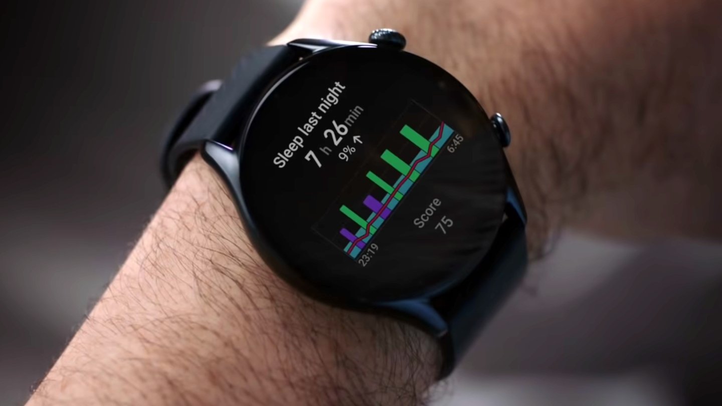 Datos de sueño en el Amazfit GTR 3 Pro