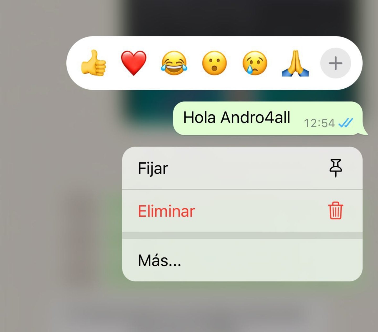 Cómo fijar un mensaje en WhatsApp paso a paso
