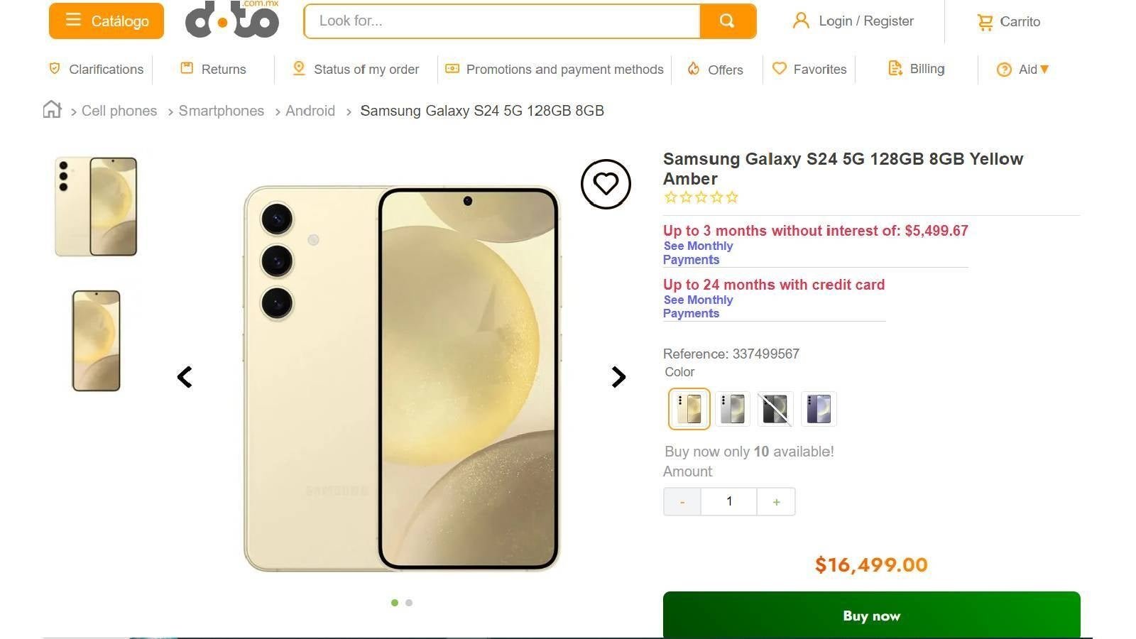 El Samsung Galaxy S24 aparece en una tienda online 24 horas antes de su presentación