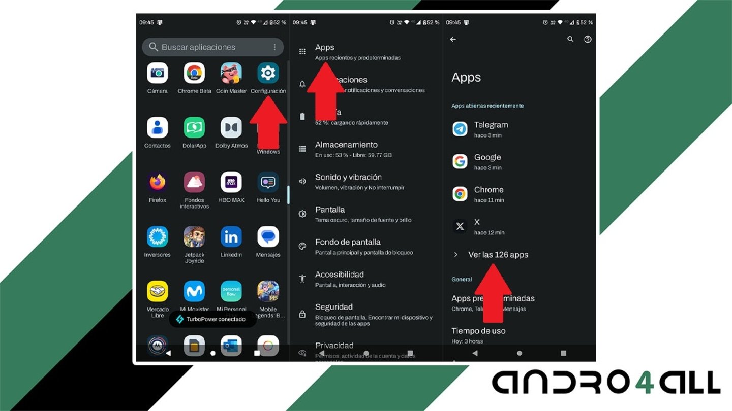 Acceder a los ajustes de las apps instaladas en Android