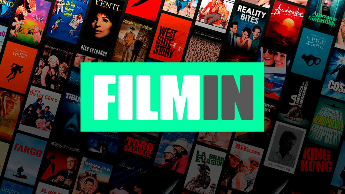 El logo de Filmin junto a su catálogo