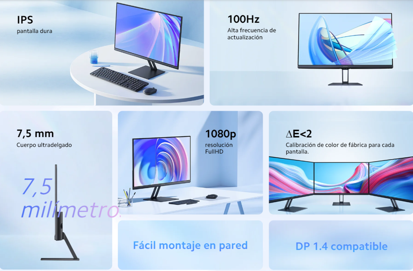 Lo último de Xiaomi es un monitor barato de 24 pulgadas con una tasa de refresco de 100 Hz